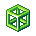 Icon Enhance Cube Green