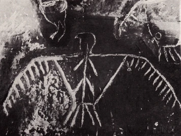 A Petroglyph of a flying beast