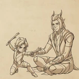 Young Rayla with Runaan[5]