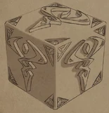 Key of Aaravos showing only the symbol of dark magic[18]