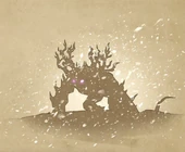 Esmeray in a blizzard