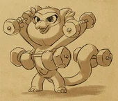 Stella lifting weights