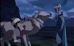 Ellis learns about Ava's illusionary leg from Lujanne[7]