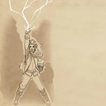 Callum casting "Fulminis"[7]