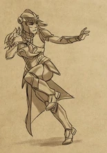 Amaya playing football with Bait[40]