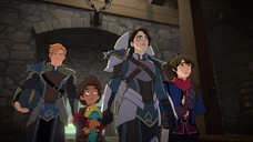 Callum and Ezran follow Amaya into the Banther Lodge