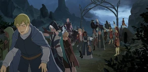 Moonshadow Elves during humanity's banishment[1]