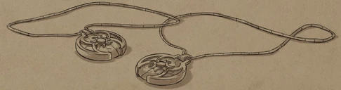 Runaan's and Ethari's matching Moon Opal pendants