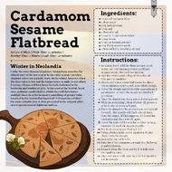 Neolandian "Cardamon Sesame Flatbread"[6]