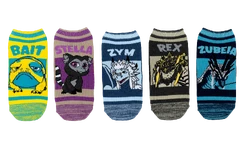 Five pairs of low-cut socks[28][29]