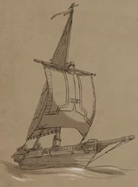 Callum as sail of The Ruthless[18]