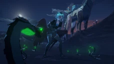 Nyx surrounded by Soulfang Serpents