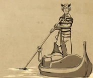 Terry dressed as a gondolier[39]