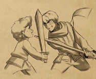 Young Callum and Ezran fighting[18]