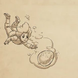 Ezran dives after the egg inside the frozen lake[7]