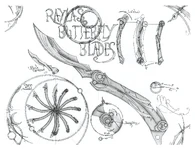 Rayla's Butterfly Blades blueprint by Max Randolph Studios[94][95]