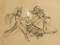 Leola playing with her friends[54]