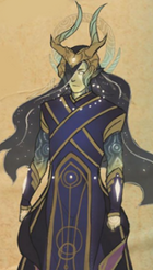 Aaravos, a male Startouch Elf.