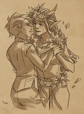 Janai and Amaya celebrating their engagement