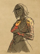 Claudia in Shiruakh's armor[61]