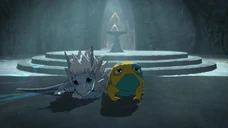 Zym and Bait inside the Storm Spire