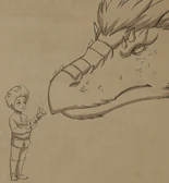 Ezran offers Zubeia a jelly tart[15]