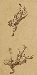 Rayla saving Callum in a The Legend of Zelda: Tears of the Kingdom reference[51]