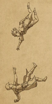 Rayla saving Callum in a The Legend of Zelda: Tears of the Kingdom reference