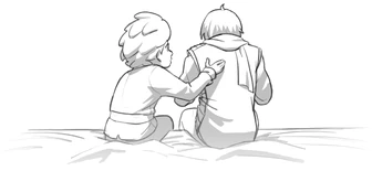 Ezran comforts Callum after Rayla left her letter[41]