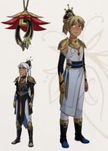 Concept art of Aanya in The Art of The Dragon Prince[1]