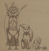 Phoe-Phoe, Ava, Bait and Azymondias lined up
