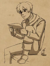 Callum reading Rayla's letter