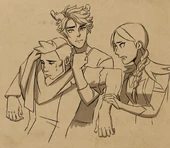 Claudia and Terry panicking as Viren faints