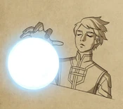 Callum using Aaravos's prison as a Palantír[46]