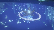 Rayla's metal lotus floating