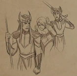 Amaya is escorted by Sunfire Elves[20]