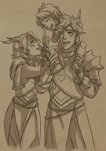 Tiadrin and Lain with young Rayla[2]