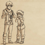 Ellis admires Callum's magical amulet[3]