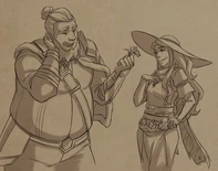 Allen courts human Lujanne with a flower[4]