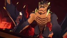 Rayla presents her butterfly blades to Rex Igneous[1]