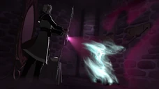 Viren drains Runaan's soul from his body