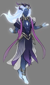 Concept art of Aaravos's unfallen form[2]