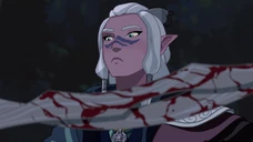 Runaan studies Rayla's blades