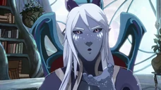 Aaravos blows the kiss that shatters the looking glass[11]