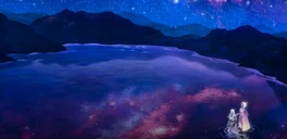 Aaravos and the Merciful One watching the stars[25]