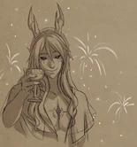 Aaravos mimicking "The Great Gatsby" scene[6]