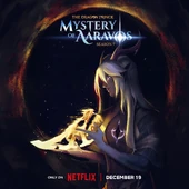 Aaravos on the "Book Seven: Dark" poster