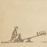 Soren on a seesaw with Bait[8]