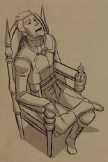 Viren sleeping and drooling on a chair[14]