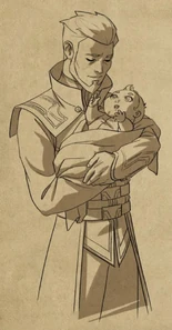 Viren holding baby Soren[50]